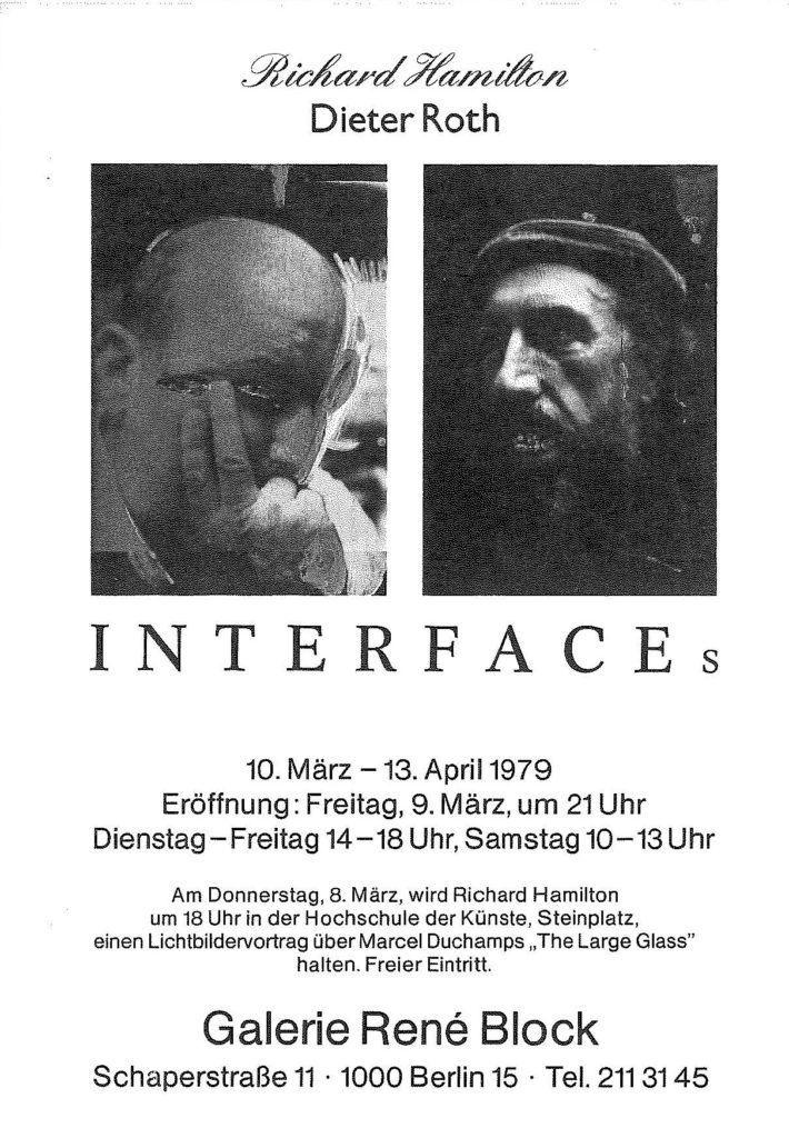 Dieter Roth and Richard Hamilton "Interface", Galerie René Block, Berlin 1979 (Invitation) © the artist and SKD