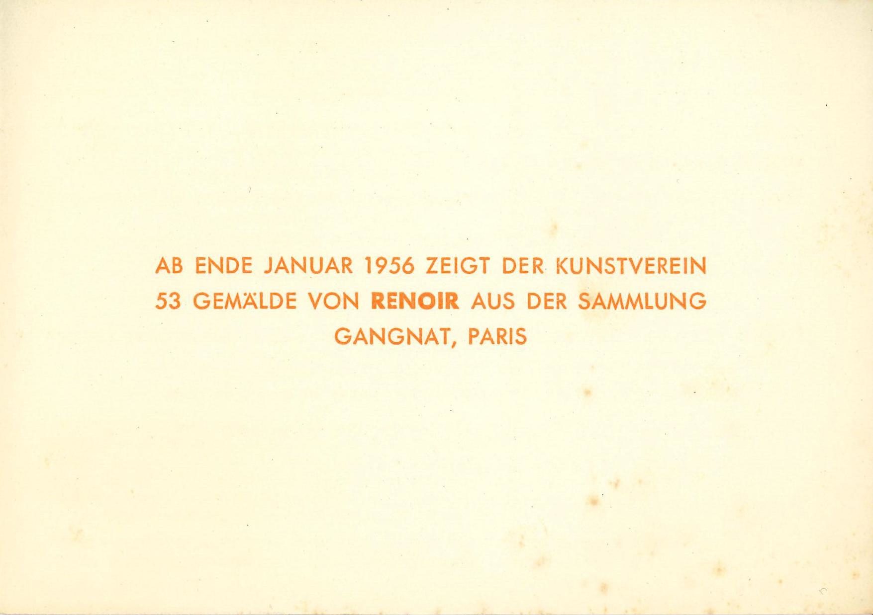 Gruppe 53, Kunstverein für die Rheinlande und Westfalen, Düsseldorf, 1956; Archiv der Avantgarden, Staatliche Kunstsammlungen Dresden
