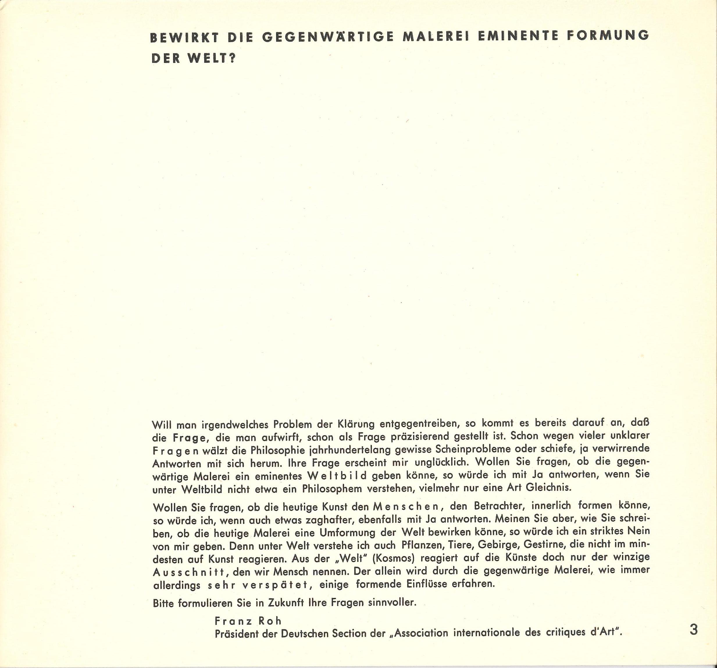 7. Abendausstellung der Gruppe ZERO, Düsseldorf 1958 (Catalogue); Archiv der Avantgarden, Staatliche Kunstsammlungen Dresden