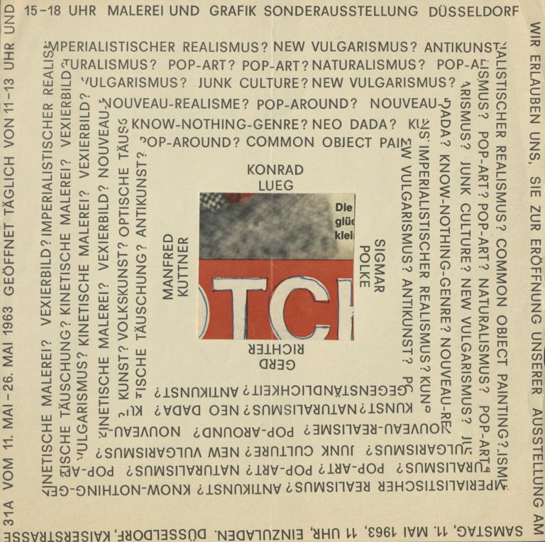 KUTTNER, LUEG, POLKE, RICHTER, Ladengalerie, Dusseldorf, 1963 – AdA ...